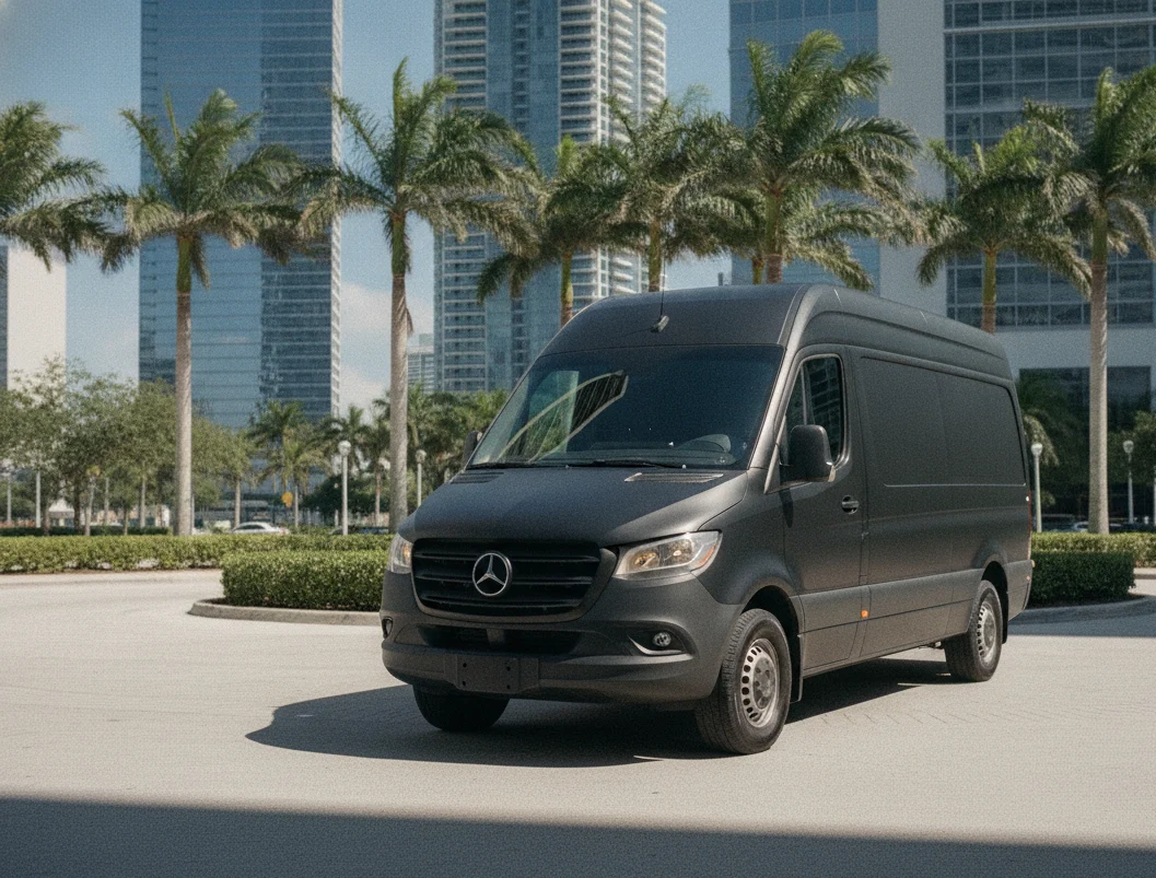 Black Sprinter van